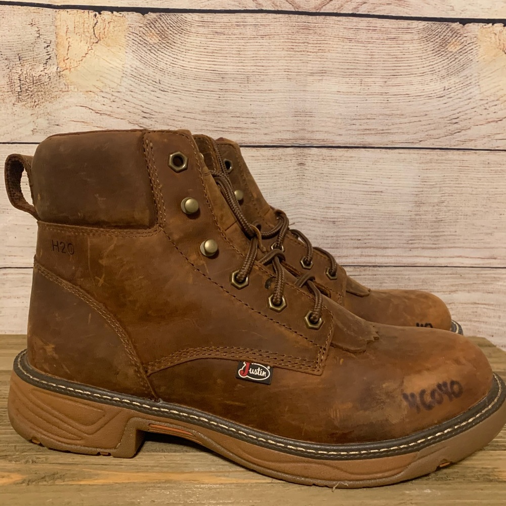 NEVER WORN Justin Work Boots